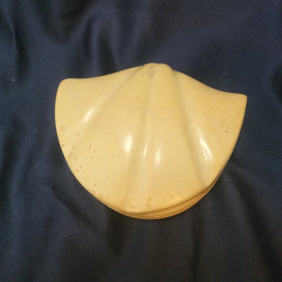 Seashell Trinket Dish ~ Carved Stone ~ Soapstone - Picture 2 of 11